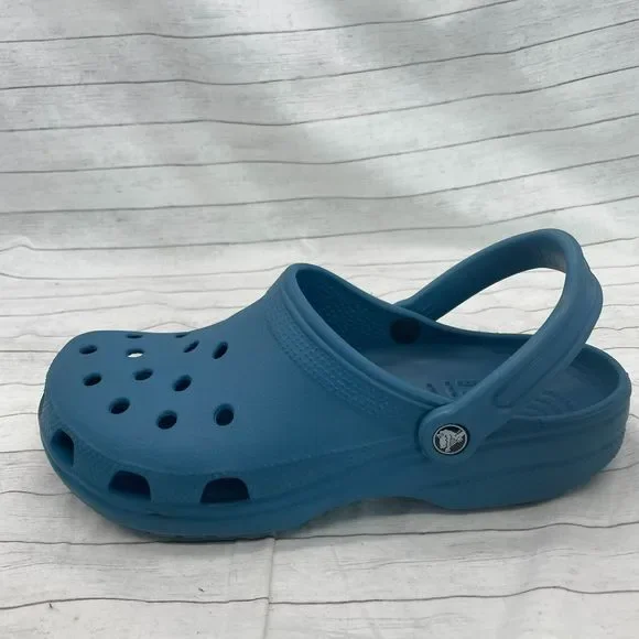Crocs Classic Clogs Mens 10 Blue Waterproof Slip On Sandals Shoes Womens 12 - Picture 4 of 10
